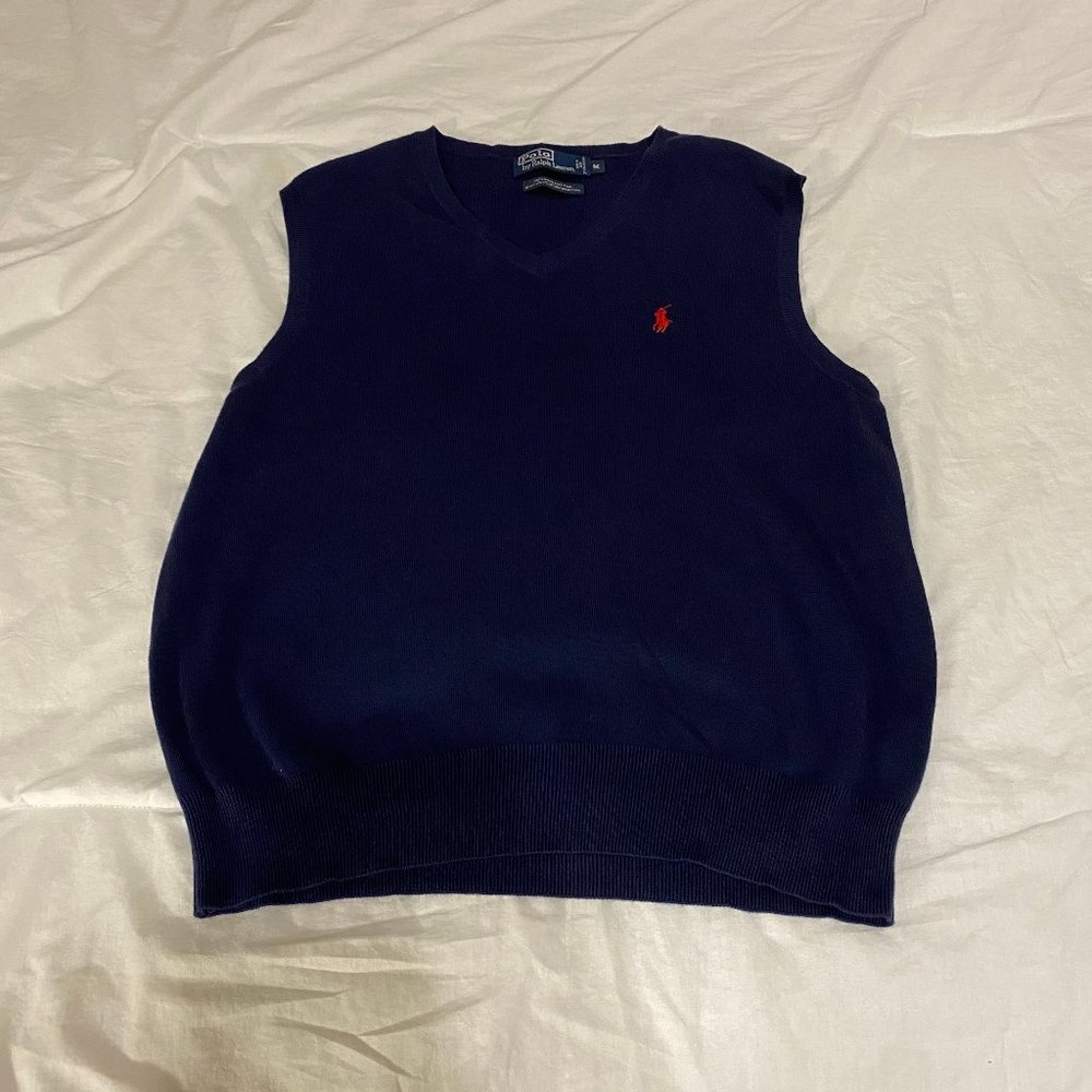 Polo Ralph Lauren Navy V-neck Sweater Vest